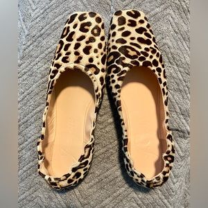J Crew 2024 trend Animal print scrunchie ballerinas